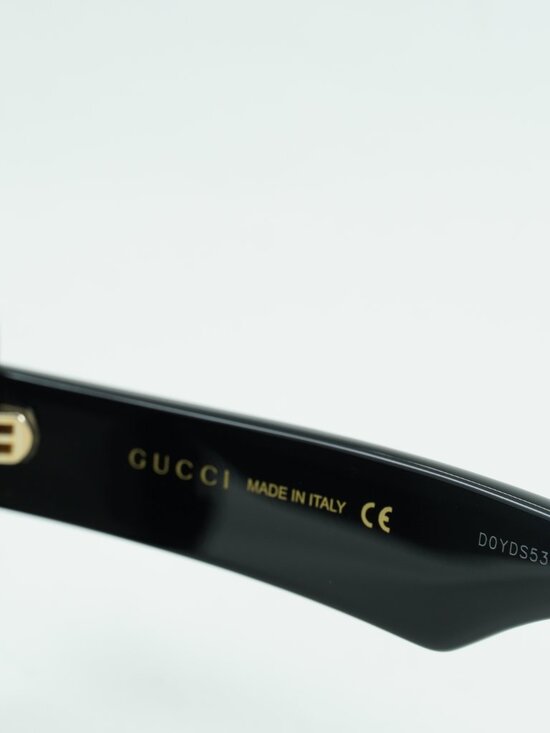 Gucci GG0997S 002 Shield Sunglasses - Black\\Grey main image 3